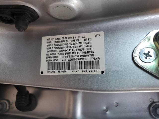 2016 HONDA CR-V LX 3CZRM3H31GG707250