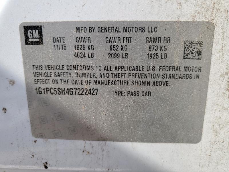 2016 CHEVROLET CRUZE LIMI 1G1PC5SH4G7222427