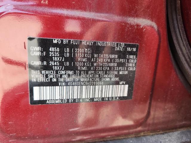 2017 SUBARU OUTBACK 3. 4S4BSENC6H3289068