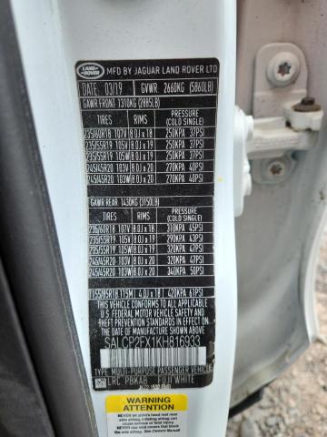 2019 LAND ROVER DISCOVERY SALCP2FX1KH816933