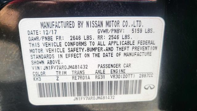 2018 INFINITI Q50 RED SP JN1FV7AR0JM481432