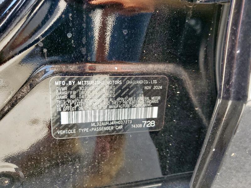 2024 MITSUBISHI MIRAGE ES ML32AUHJ4RH037273