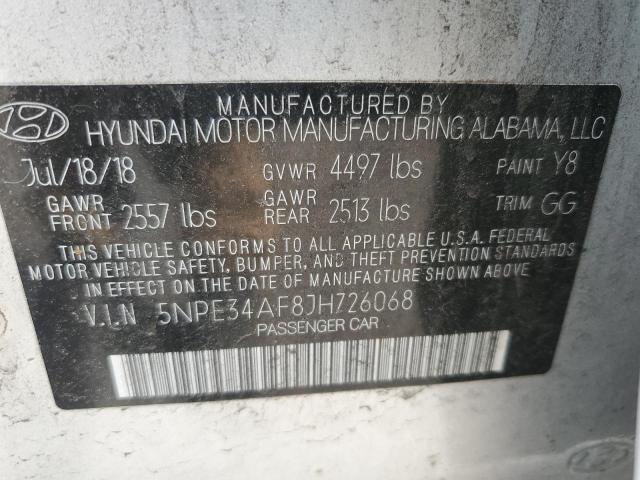 2018 HYUNDAI SONATA SPO - 5NPE34AF8JH726068