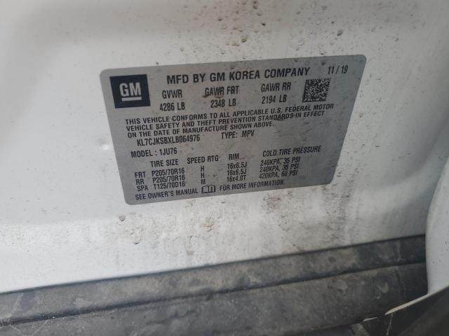 2020 CHEVROLET TRAX LS KL7CJKSBXLB064976