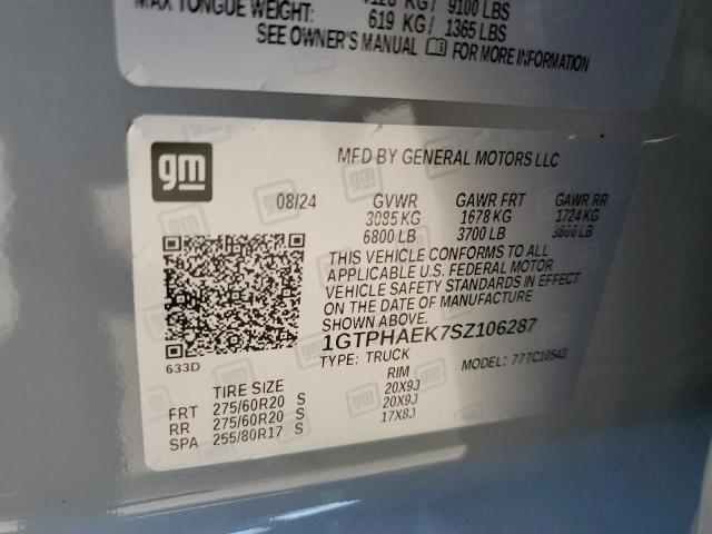2025 GMC SIERRA C15 1GTPHAEK7SZ106287