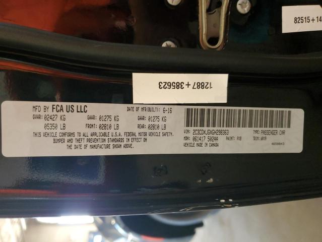 2016 DODGE CHARGER SX 2C3CDXJGXGH298363