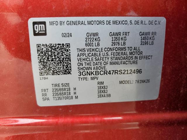 2024 CHEVROLET BLAZER 2LT - 3GNKBCR47RS212496