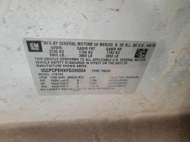 2015 CHEVROLET SILVERADO C1500 3GCPCPEHXFG339334