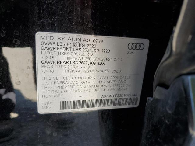 2019 AUDI Q3 PREMIUM - WA1AECF33K1083746