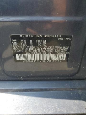 2017 SUBARU LEGACY SPO 4S3BNAS64H3055501