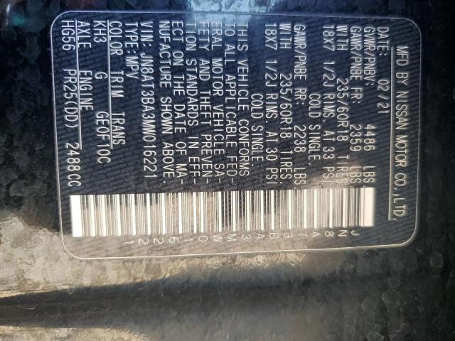 2021 NISSAN ROGUE SV #3286682298