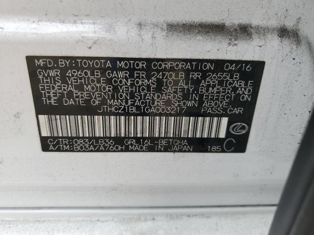 2016 LEXUS GS 350 JTHCZ1BL1GA003217