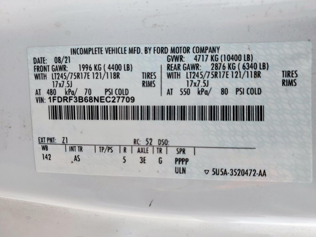 2022 FORD F350 SUPER #3208214451