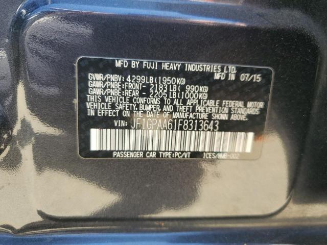 2015 SUBARU IMPREZA JF1GPAA61F8313643