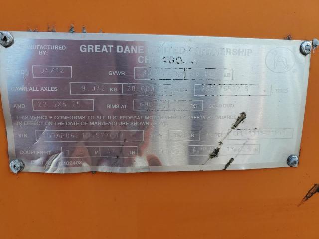 2013 GREAT DANE SEMI TRAIL #3302857894