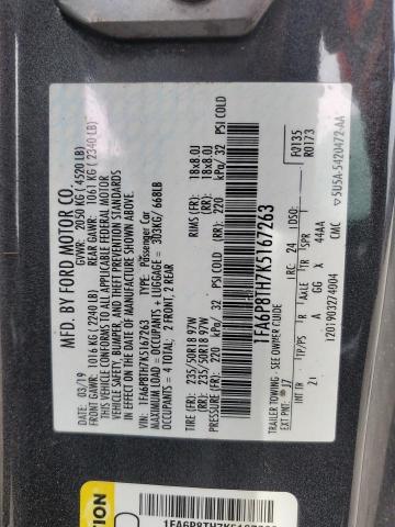 2019 FORD MUSTANG 1FA6P8TH7K5167263