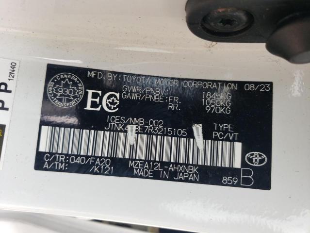 2024 TOYOTA COROLLA N JTNK4MBE7R3215105