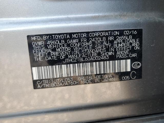 2016 LEXUS GS 350 JTHCZ1BL6GA002483
