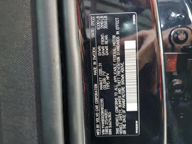 2022 VOLVO XC90 T8 RE YV4H600Z8N1832295