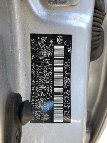 2013 TOYOTA PRIUS - JTDKN3DU8D0342181