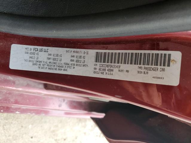 2016 CHRYSLER 200 LIMITE 1C3CCCAB7GN191410