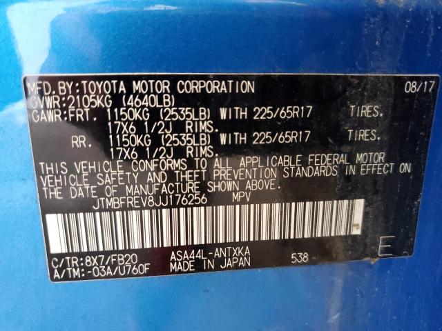 2018 TOYOTA RAV4 LE JTMBFREV8JJ176256