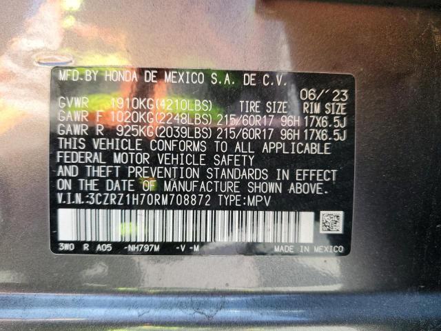 2024 HONDA HR-V EXL 3CZRZ1H70RM708872