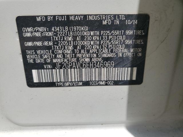 2014 SUBARU XV CROSSTR - JF2GPAVC6EH346969