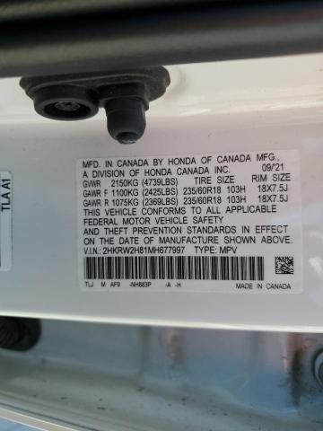 2021 HONDA CR-V EXL 2HKRW2H81MH677997