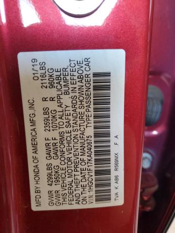 2019 HONDA ACCORD LX - 1HGCV1F17KA040675