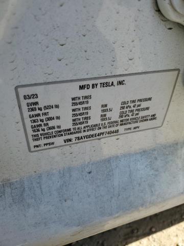 2023 TESLA MODEL Y 7SAYGDEE4PF740448
