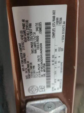 2017 FORD ESCAPE SE - 1FMCU9GD5HUA06200