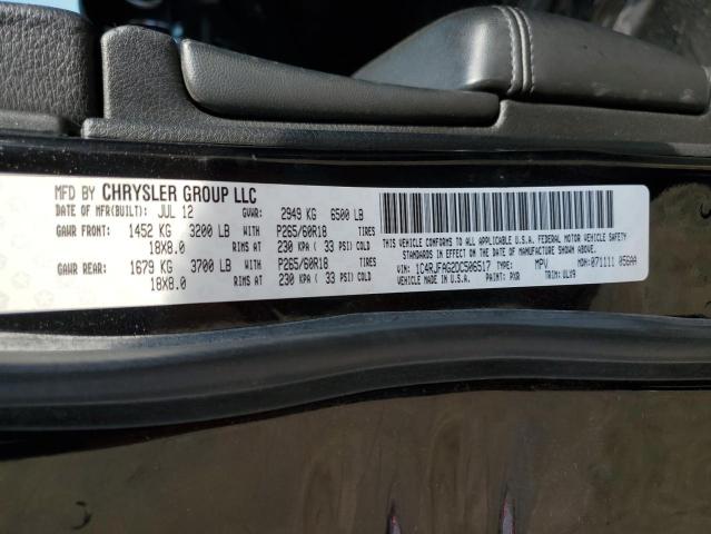 2013 JEEP GRAND CHER - 1C4RJFAG2DC506517