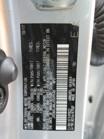 2018 TOYOTA 4RUNNER SR JTEBU5JR6J5509548