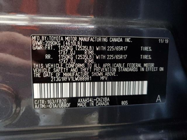 2020 TOYOTA RAV4 LE - 2T3G1RFV1LW088981