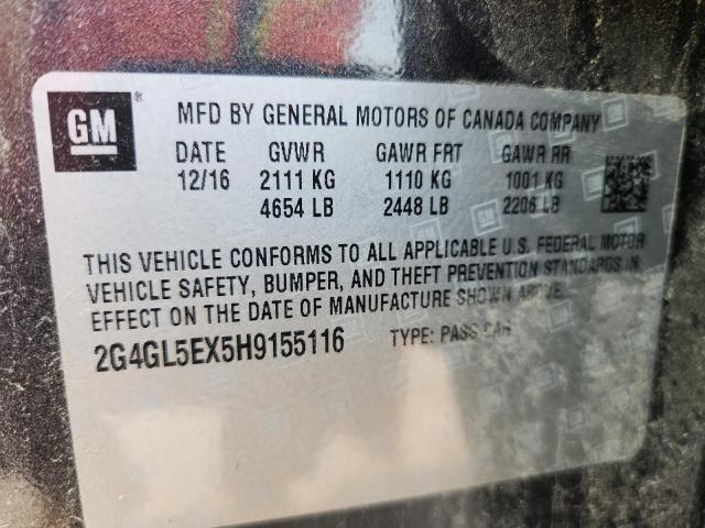 2017 BUICK REGAL SPOR 2G4GL5EX5H9155116