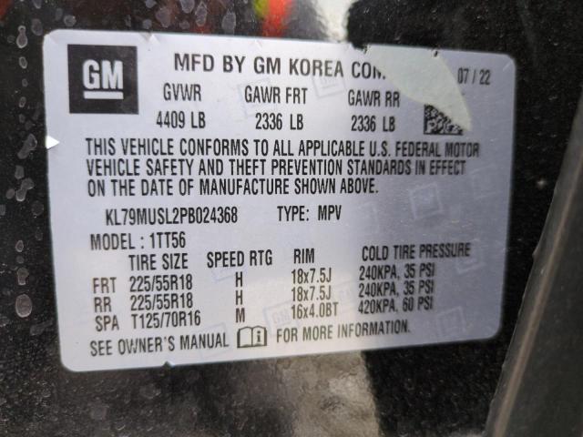 2023 CHEVROLET TRAILBLAZE KL79MUSL2PB024368