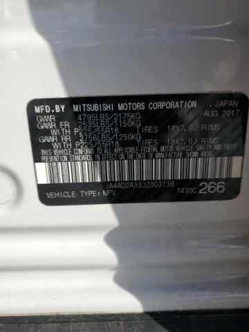 2018 MITSUBISHI OUTLANDER JA4AD2A33JZ003138