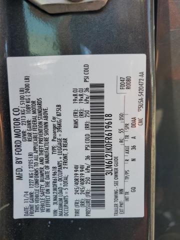2015 LINCOLN MKZ 3LN6L2JK0FR619618