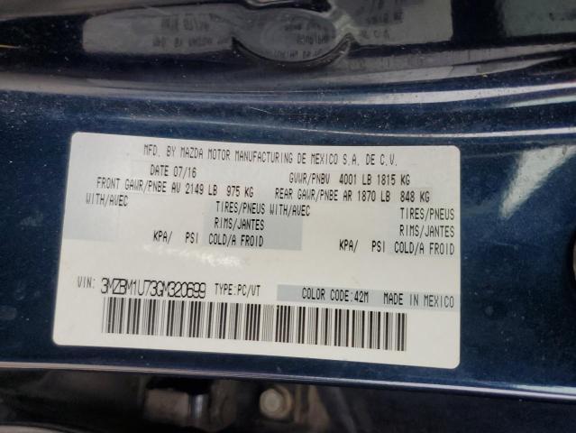 2016 MAZDA 3 SPORT 3MZBM1U73GM320699