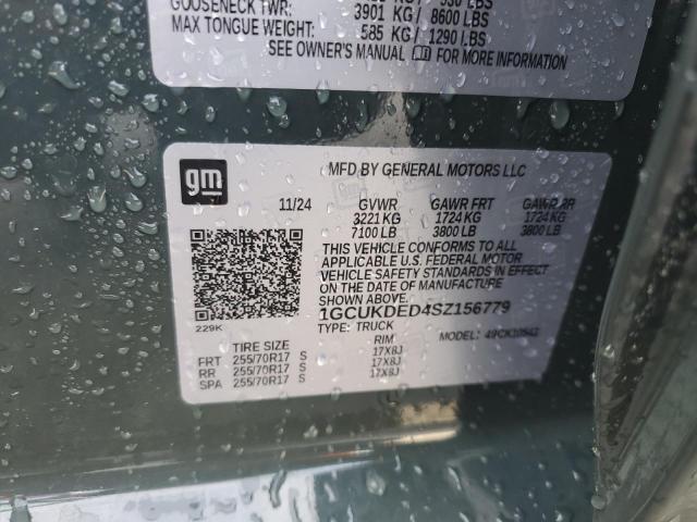 2025 CHEVROLET SILVERADO 1GCUKDED4SZ156779