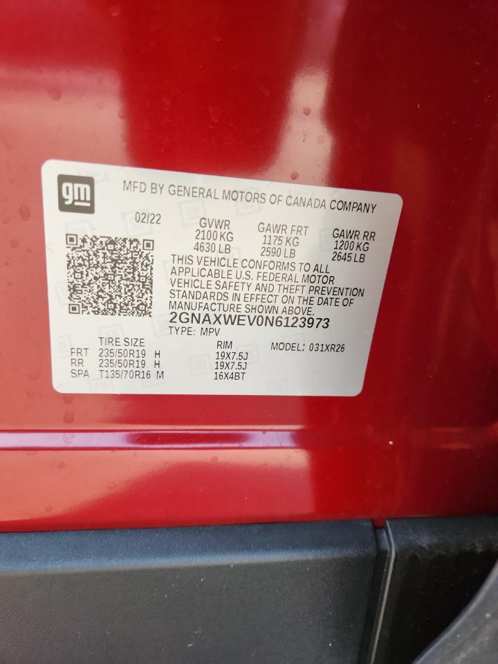 CHEVROLET EQUINOX RS