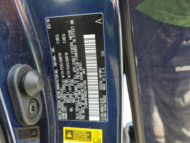2016 TOYOTA HIGHLANDER XLE 5TDKKRFH0GS144398