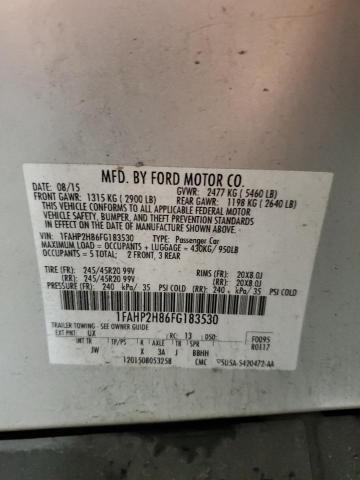 2015 FORD TAURUS SEL - 1FAHP2H86FG183530