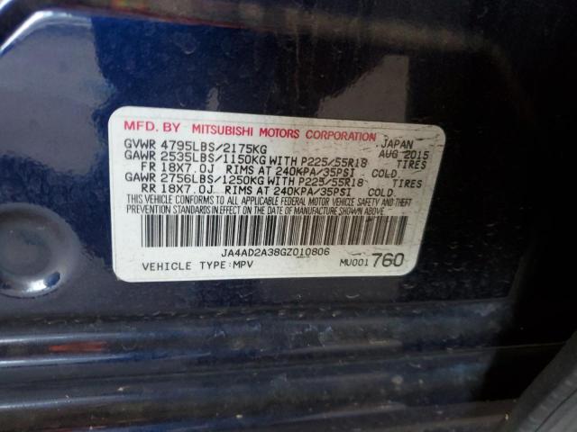 2016 MITSUBISHI OUTLANDER JA4AD2A38GZ010806