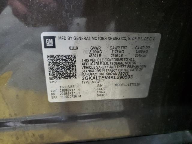 2019 GMC TERRAIN SL 3GKALTEV4KL290593