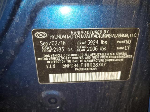 2017 HYUNDAI ELANTRA SE - 5NPD84LF1HH128747