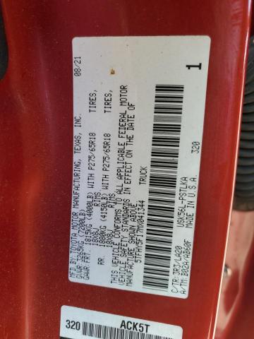 2021 TOYOTA TUNDRA CRE - 5TFHY5F17MX041344