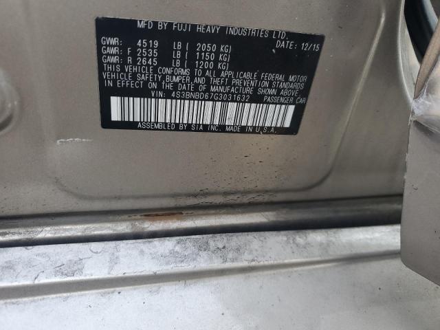 2016 SUBARU LEGACY 2.5 4S3BNBD67G3031632