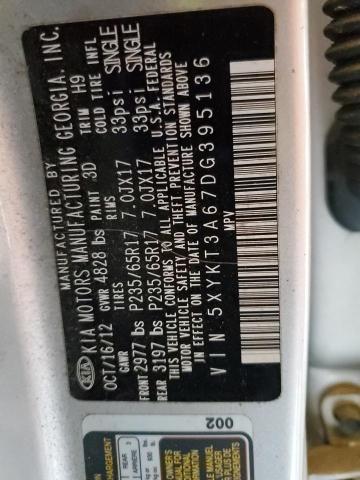 2013 KIA SORENTO LX - 5XYKT3A67DG395136